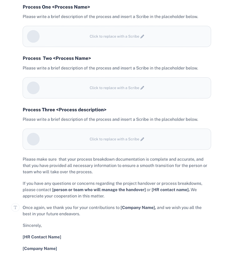 Employee Offboarding Template Scribe